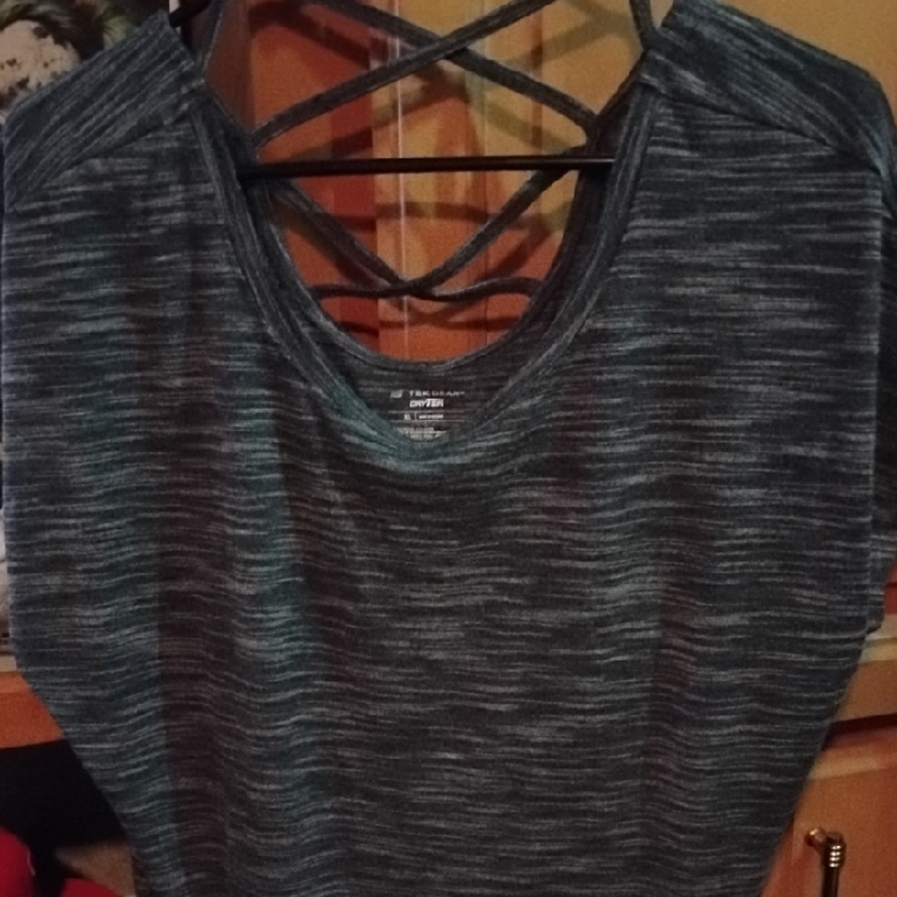 Tek Gear Women's Strappy Heathered Top